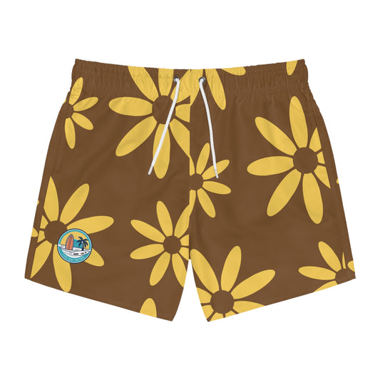 Retro Flower Board Shorts